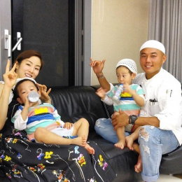 정창욱·문정원, 돈독한 우애…"서언·서준이와 다정하게"