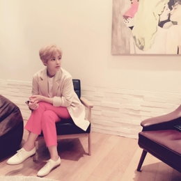 '하루 엄마' 강혜정 근황, 금발의 짧은 머리에 물오른 미모