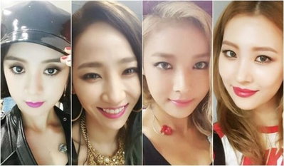 원더걸스, 대기실 비하인드…"4인4색 매력" 뽐내