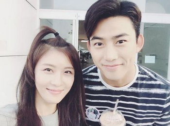 하지원·옥택연, 비주얼 케미…"훈훈 인증샷" 공개