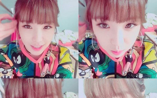 전효성, 깜찍한 4컷 셀카 "오늘도 화이팅"