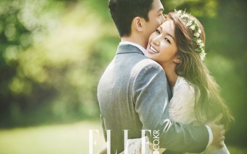 '10월의 신부' 김빈우, 1살 연하 훈남 예비신랑과 웨딩화보