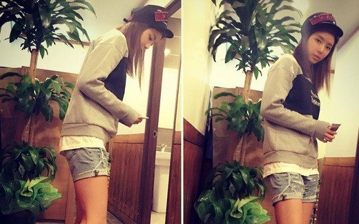 박한별, 핫팬츠 입고 각선미 자랑 '일상이 화보'
