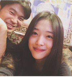최자♥설리, 달달한 커플 셀카 포착 "행복해"
