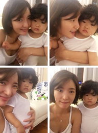 서지영, 엄마의 미소…"아들 같은 내 딸"