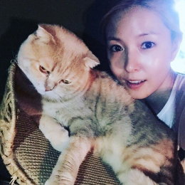 보아, 반려묘와 다정한 셀카 "너무 귀엽잖어"