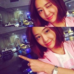 '씨스타' 다솜, 깜찍 윙크 셀카 공개 '헬로우 상하이'