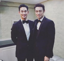 오상진·김수현, 다정한 훈훈 투샷 '오랜만에'