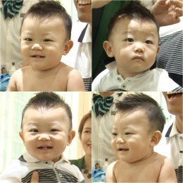 '슈퍼맨' 대박, 생애 첫 미용실 방문…베컴 헤어 '카리스마 베이비'