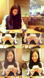 설현, 반전 일상사진 공개 "집중" vs "맛있는 건 행복"