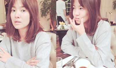 송혜교, 일상은 귀요미…"베이비 페이스의 정석"