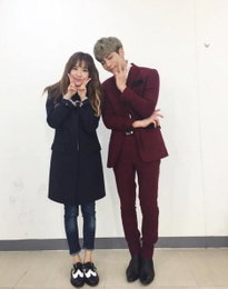 산다라박, 샤이니 종현과 다정샷 "괴물 성량 가진 미소년"