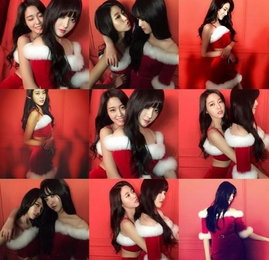 AOA 설현·찬미, '섹시한 산타'로 변신..'심쿵매력' 발산