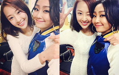 '씨스타' 다솜·효린, 절친 자매…"큼직이와 쪼꼬미"
