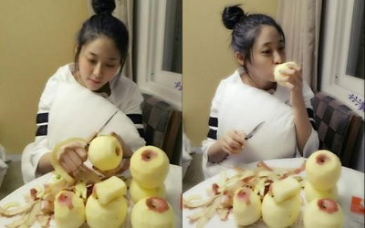설현, 사과보다 당연 예쁜 요정…"현모양처 연습중"
