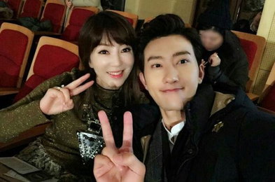 김서라, 슈퍼주니어M 조미와 셀카 ‘모자 분위기’