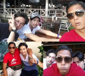 오타니 료헤이, 박준형·데니안과 훈훈 우정샷