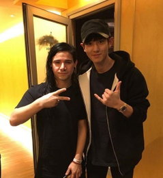 엑소 찬열, 美 유명 DJ 스크릴렉스와 절친샷 '특급인맥' 공개