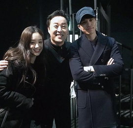 정려원, 이동욱과 뮤지컬 나들이…"준하 오빠, 화이팅"