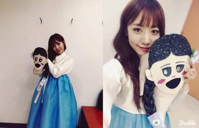 김남주, '복면가왕' 출연 인증샷…"노래 참 잘하죠?"