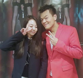 박진영, 옛제자와 광대승천…"소희야, 김치~"