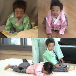 '슈퍼맨' 서언·서준, 이제는 의젓한 네살 '세배도 남달라'