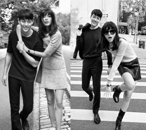 김우빈-쥐샤오원 화보 공개 "커플의 시선강탈 케미"
