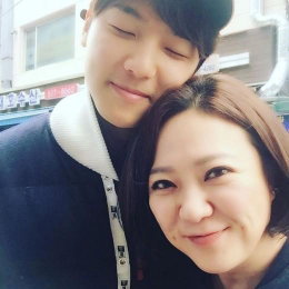 김숙, 강민혁과 애틋한 인증샷 공개…'with FNC 미남 씨엔블루 강민혁'