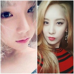태연·서현, 초근접 인형…"금발의 여신"