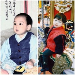탑·태양, 귀요미 어린시절 공개…'해맑은 눈빛'