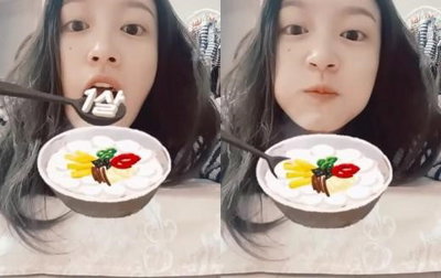 EXID 하니, 떡국 먹는 귀요미…"즐거운설날보내기♡"