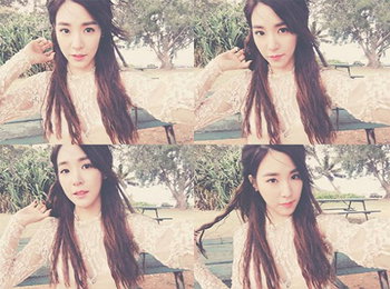 티파니, 하와이 여신…"어디서나 상큼"