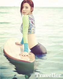 박수진, 밀착 서퍼룩도 완벽 소화하는 새댁