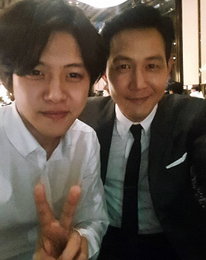 이정재·동호, 깜짝 투샷…'훈남들의 만남'