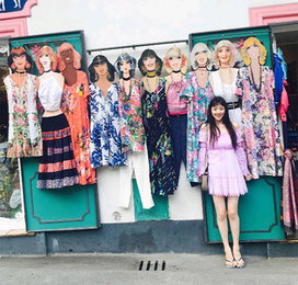 설리, 이탈리아 사로잡은 꽃미모 "러블리 핑크걸"