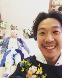 하하, 잠자는 박명수 도촬…"기절한 명수옹"