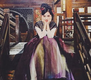 서현, 단아한 한복 자태…"Have A Good Day"