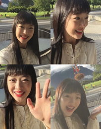 "눈·코·입 다 예뻐" 설리, 스위스 만년설 녹인 미모