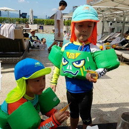 이휘재·쌍둥이 부자, 한여름 휴가 만끽 "고맙고 사랑해"