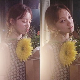 이성경, 해맑은 소녀감성…"꽃길만 걸어요"