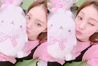 이성경, 러블리 핑크감성…"인형보다 귀요미"
