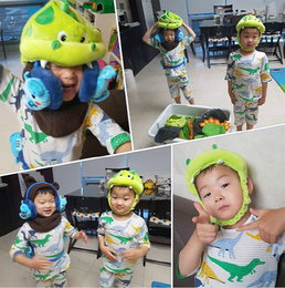 삼둥이, 겨울모자 쓴 귀요미들…"여전히 사랑스러워"