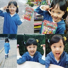 김설, 역대급 귀요미 자랑 "문방구 다녀오는 길"