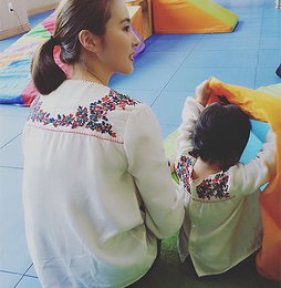 한혜진, 모녀의 일상…"내 딸과 커플룩"