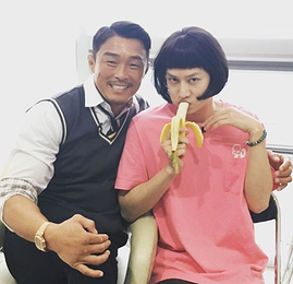 김희철X추성훈, 시선 강탈 브로맨스…"분장 정말 예뻐"