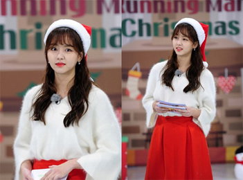 '런닝맨' 김소현, 러블리 산타 변신…"메리 크리스마스"
