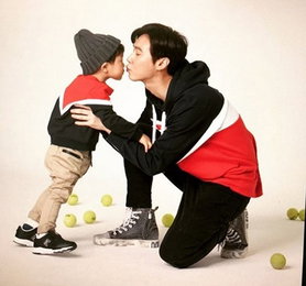 고지용 아내 허양임, 깨 볶는 고고부자 공개 "다정한 아빠와 아들"