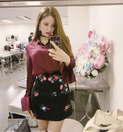 효민, 완벽한 비주얼 눈길 "늘씬 몸매에 인형 미모"
