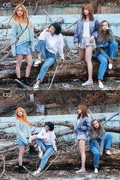 EXID, 치명적 화보 비하인드컷…혜린 파격 헤어스타일 눈길