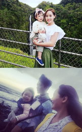 유진♥기태영, 행복한 가족여행…"로희를 사랑해"